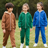سویشرت شلوار ساده اسپورت کلاهدار جنس دورس لاکرا
